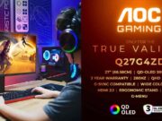 Az AOC GAMING Q27G4ZD új szintre emeli a 3. generációs QD-OLED élményt 280 Hz és 1000 nites fényerő társaságában