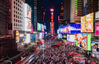 Lenyűgöző Samsung LED kijelzők a New York-i Times Square-en