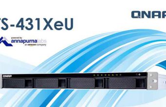 QNAP TS-431XeU NAS, 10GbE csatlakoztathatósággal
