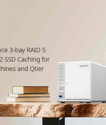 A QNAP bemutatta a nagy teljesítményű, 3-lemezes RAID 5 kompatibilis, 2,5 GbE sebességű TS-364 NAS rendszert