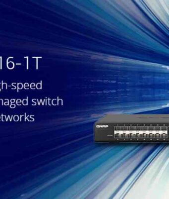 A QNAP bemutatta a QSW-M5216-1T-t, az első 16 portos 25 GbE fiber csatlakozású, menedzselhető switch megoldását